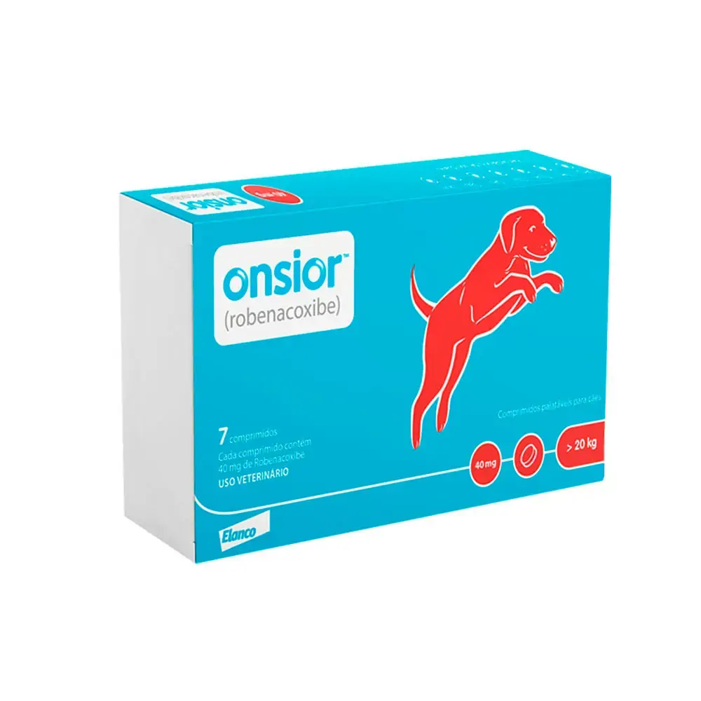 Anti-inflamatório Onsior Elanco 40 mg para cães acima de 20kg