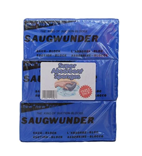Saugwunder Sponge Block Super Water Absorbing Pva Sponge Great For Washing Glass Or Car Washing Pack