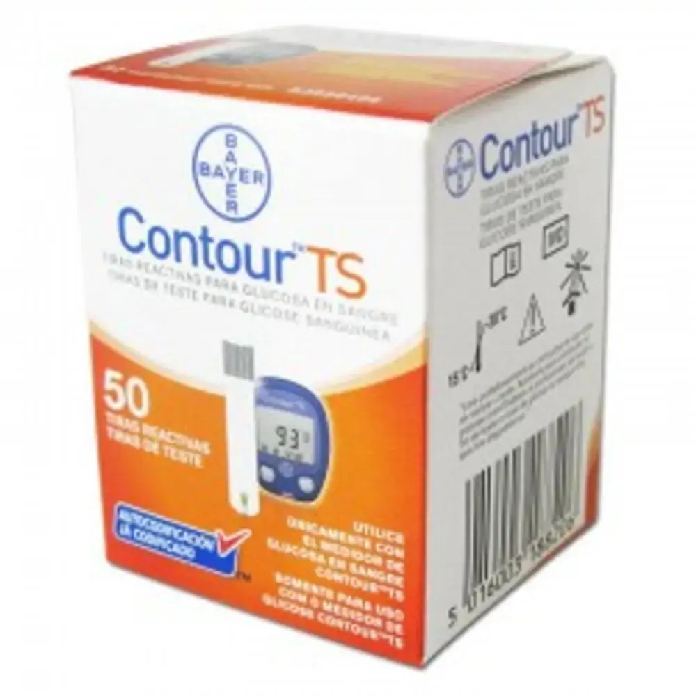 Contour Ts Tiras Reagente Caixa 50unidade