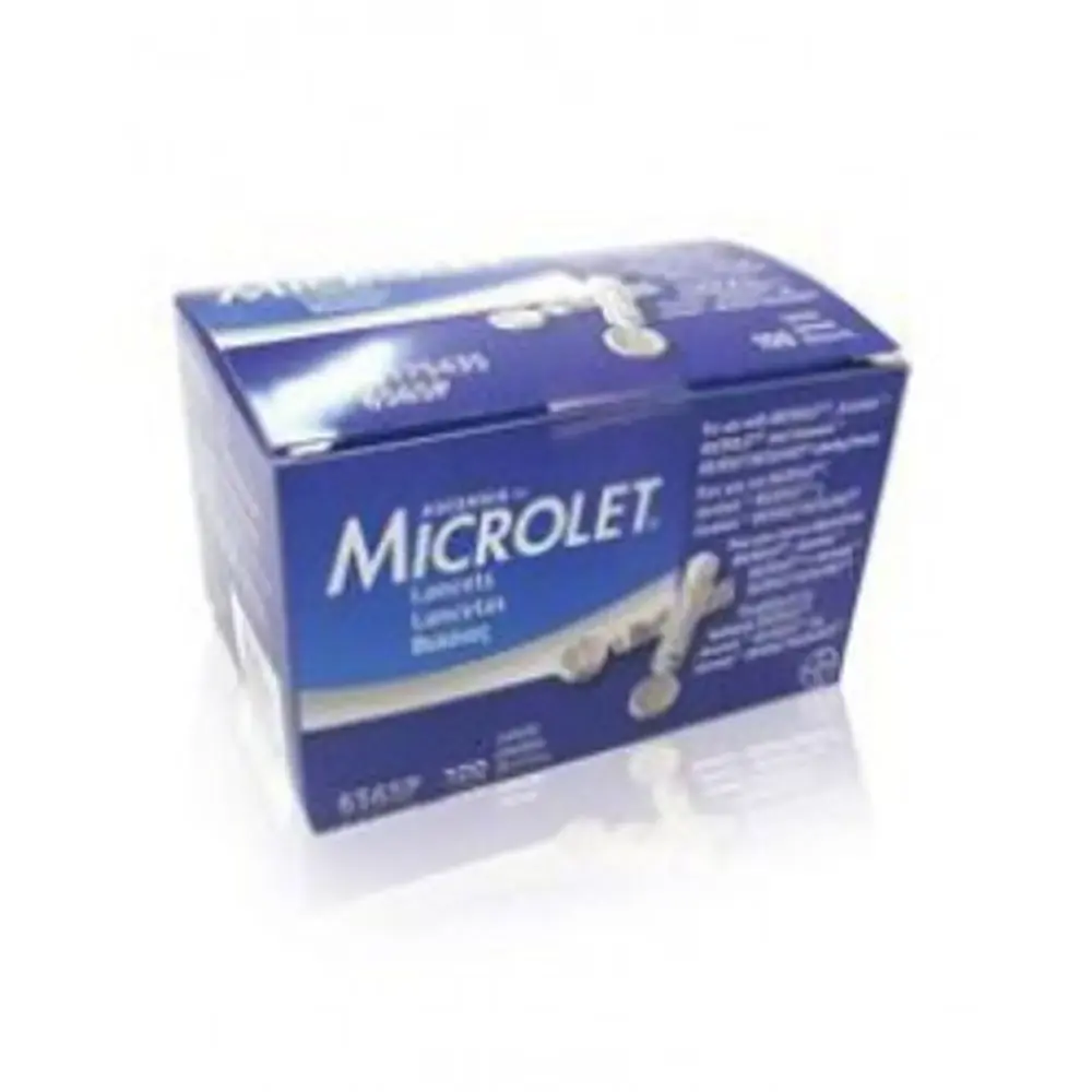 Lanceta Microlet Caixa 100 Unidades