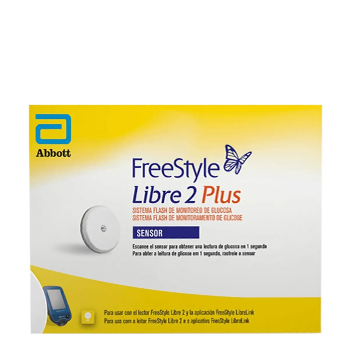 Sensor Freestyle Libre 2 Plus Abbott 1 Unidade