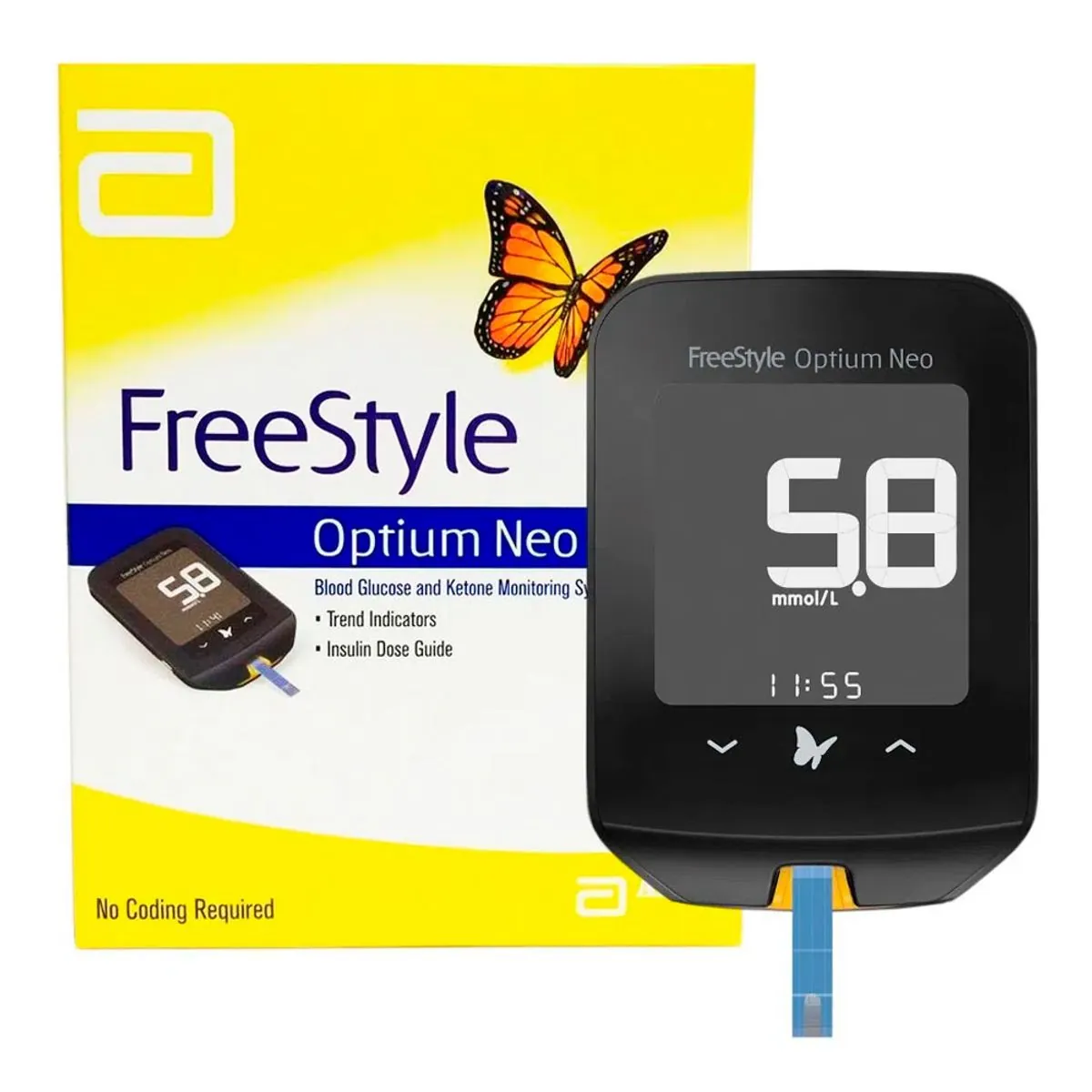 Monitor Para Teste De Glicemia Freestyle Optium Neo