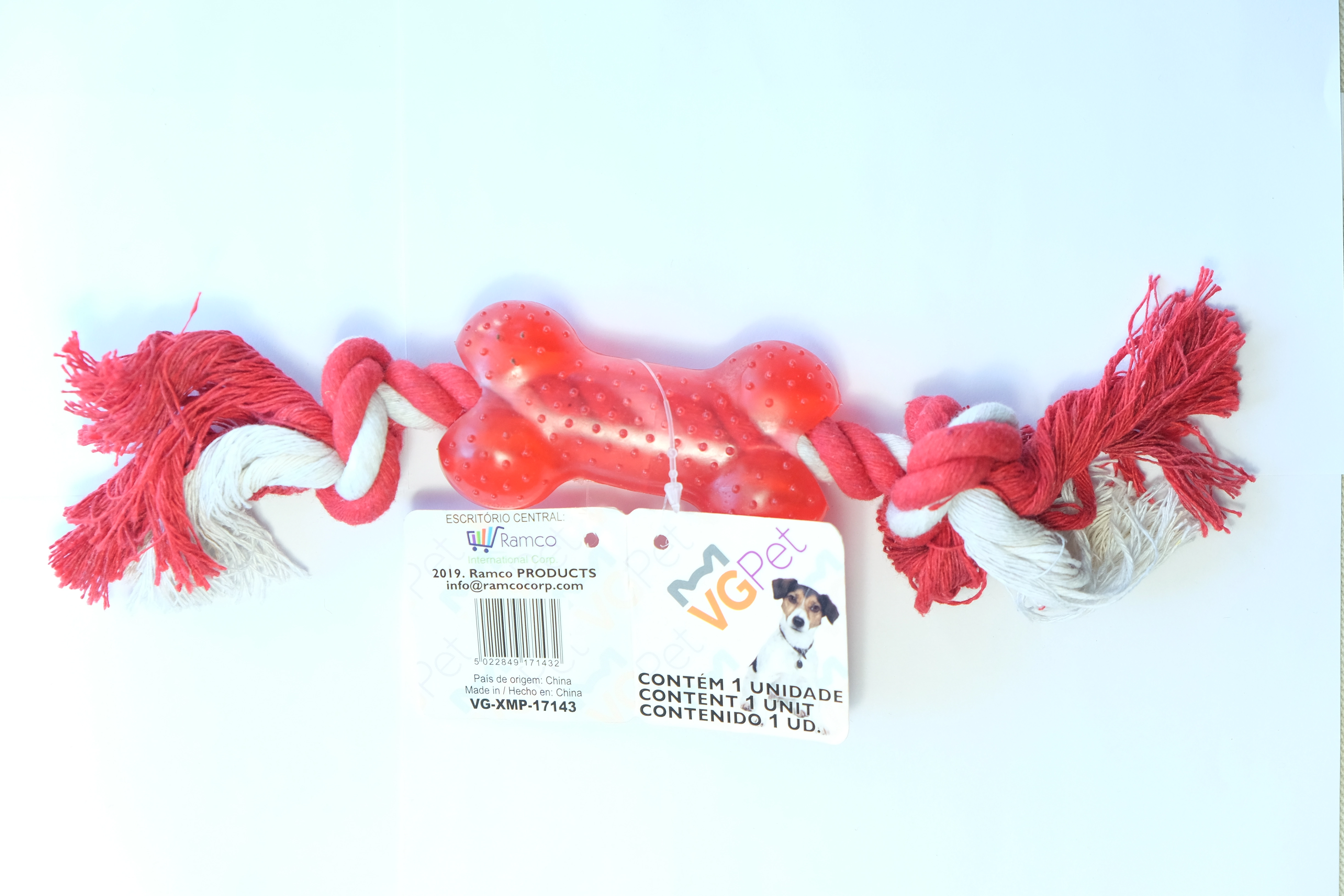 Brinquedos Vg Pet Cordao Com 1 Osso