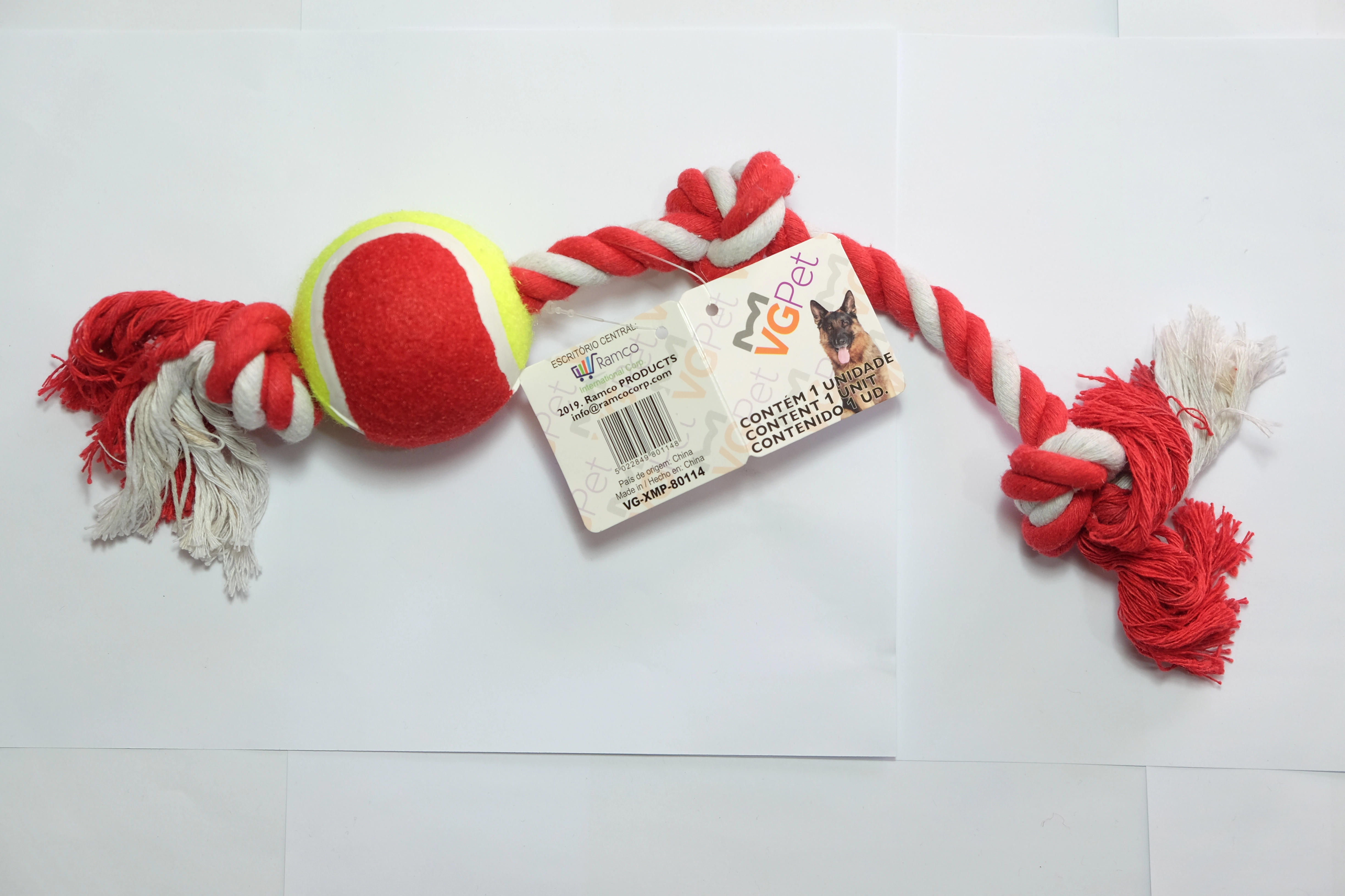 Brinquedo Viaglobal Pet Cordao C/1 Bola Un