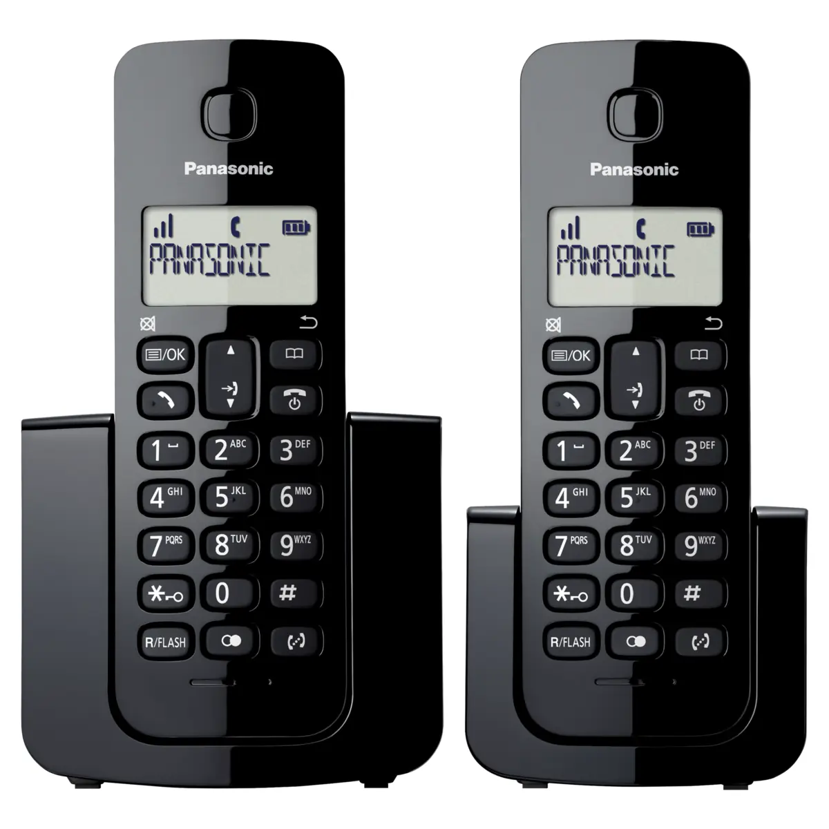 Telefone Sem Fio Preto Kx Tgb112lbb Dect 6.0 Id Panasonic Bivolt 2 Unidades