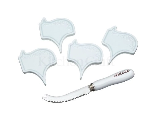 Kit Resitech Faca P/queijos C/marcadores Ceramica