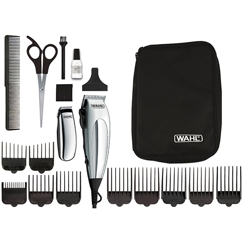 Máquina De Cortar Cabelo Aparador Wahl Clipper Deluxe Home Pro Com 10 Pentes