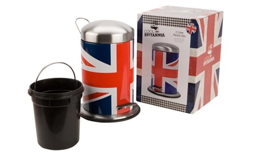 Lixeira Resitech 3l Cool Britannia C/pedal