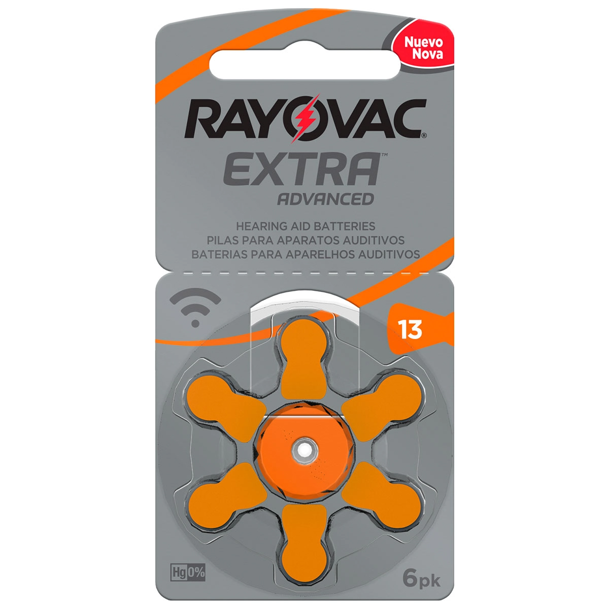 Pilha P/apar Auditivo Rayovac Extra Adv 13 C/6