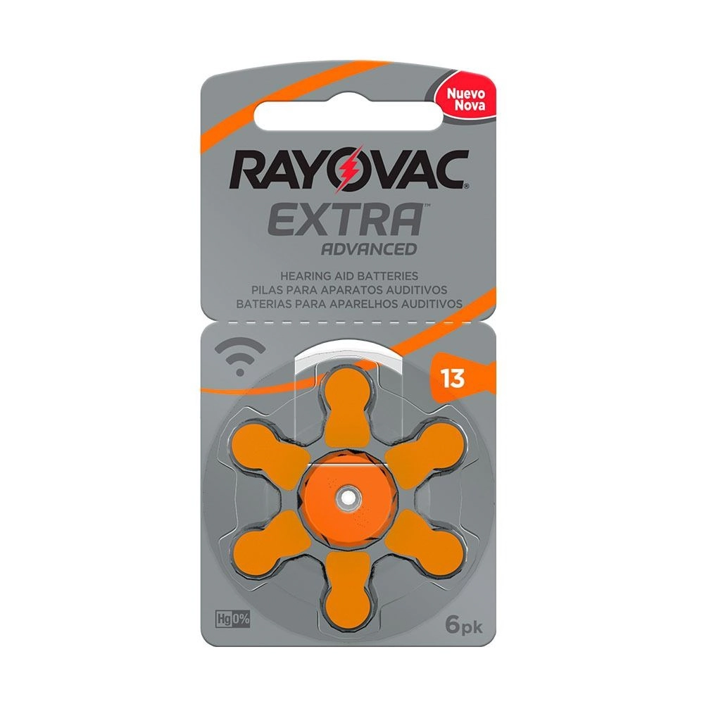 Pilha P/apar Auditivo Rayovac Extra Adv 13 C/6