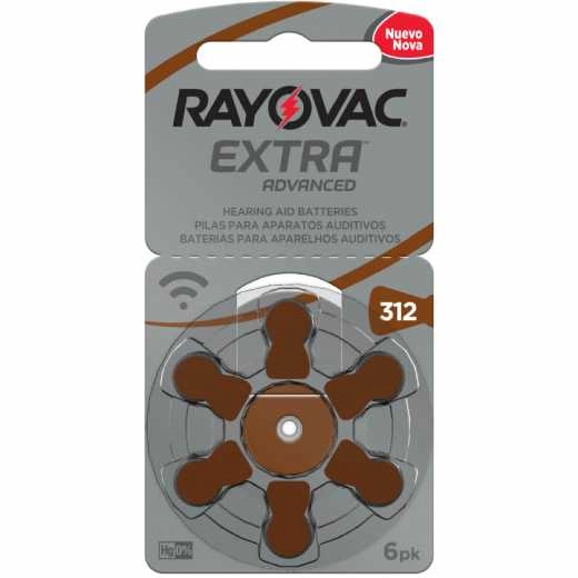 Pilha Rayovac Auditiva Botao 312 C/6