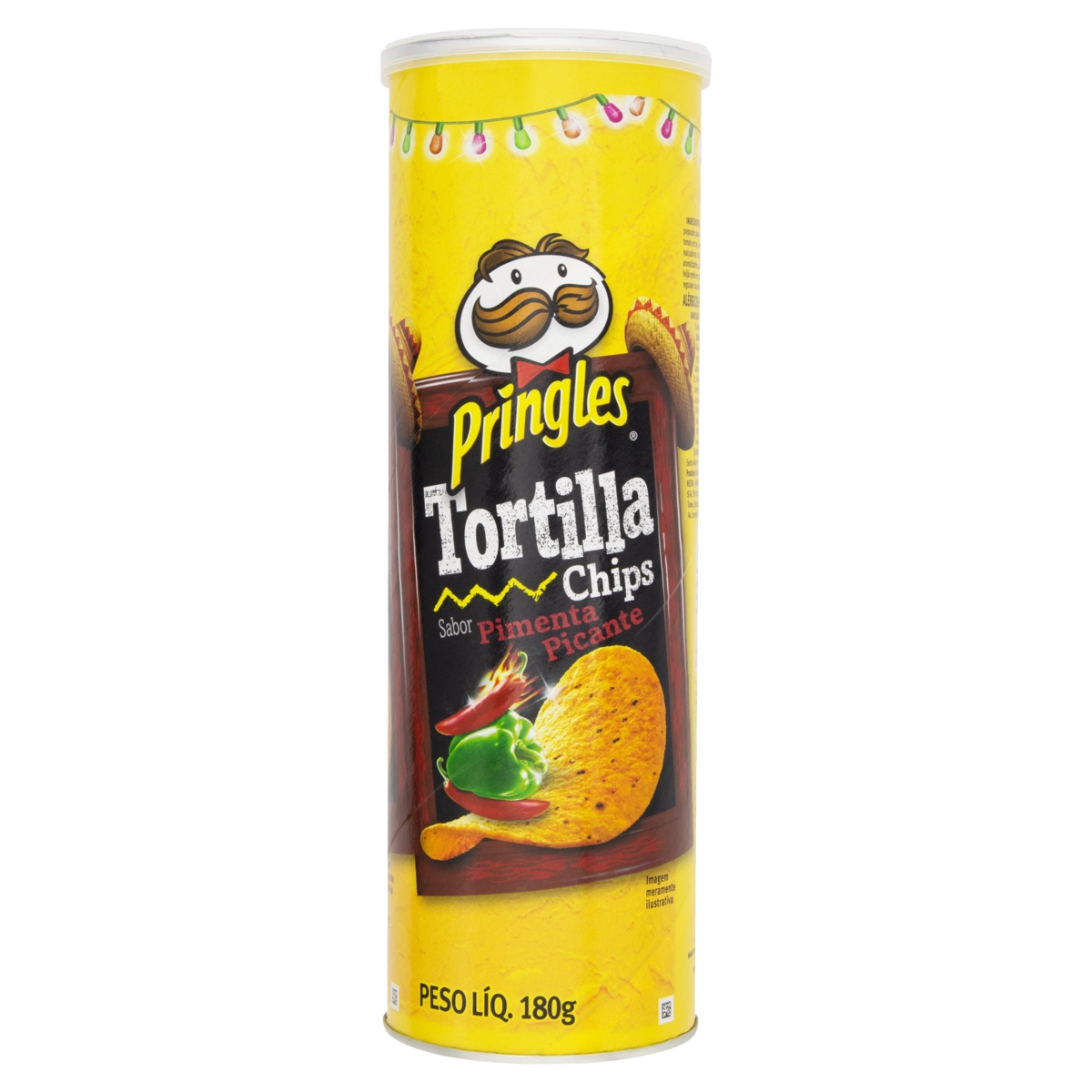 Salgadinho De Milho Tortilla Chips Pimenta Picante Pringles Tubo 180g