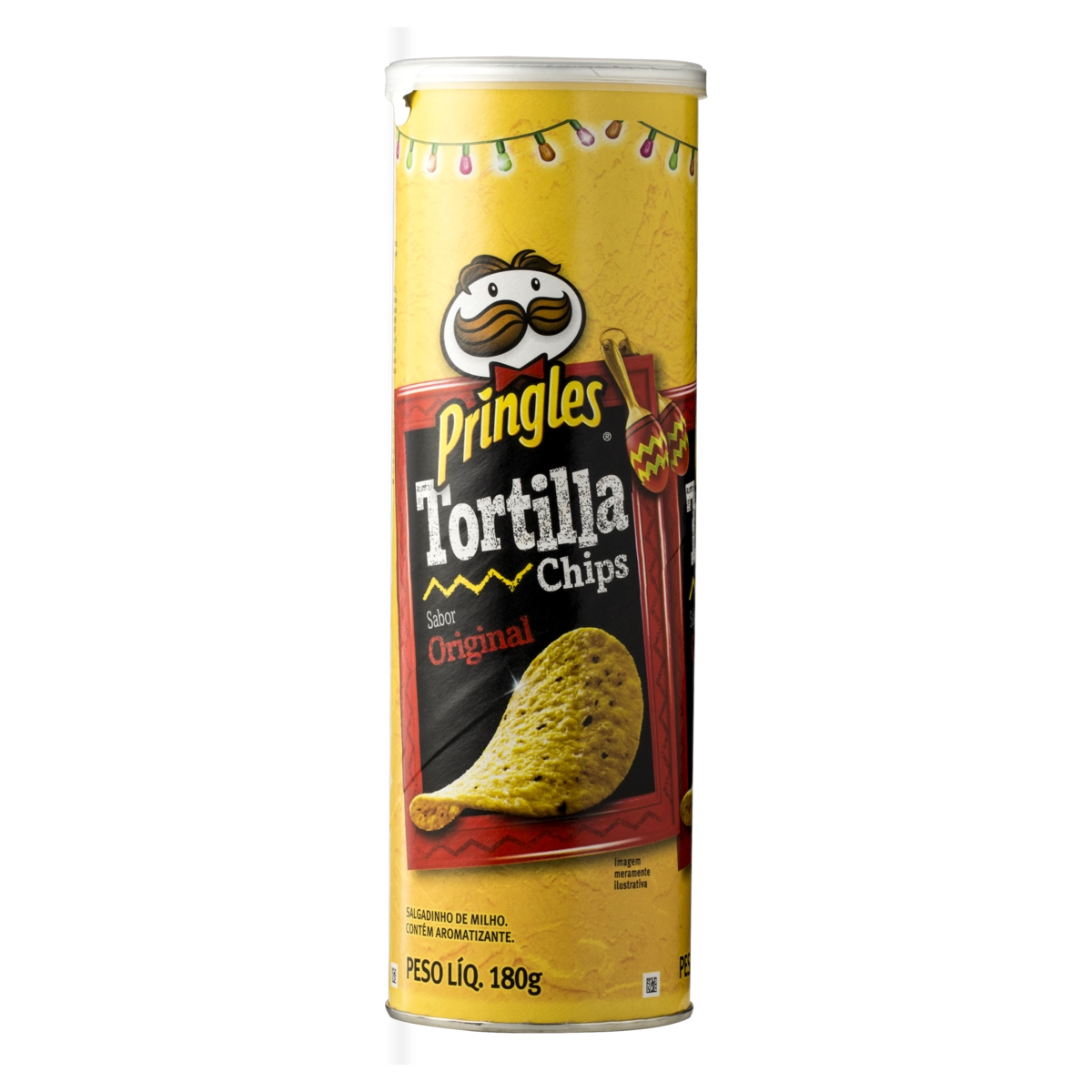 Salgadinho De Milho Tortilla Chips Original Pringles Tubo 180g
