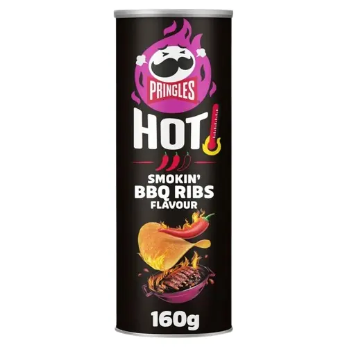 Batata Pringles Hot Bbq Ribs Flavour 160g