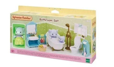 Sylvanian Families - Conjunto - Toalete e Banho Com Irmã Elefante - Epoch
