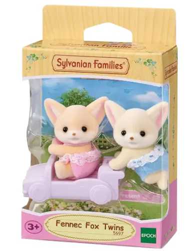 Sylvanian Families Conjunto De Gêmeos Raposas Do Deserto Rocco E Tara
