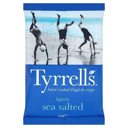 Batata Frita Com Sal Marinho Tyrrells Pacote 40g
