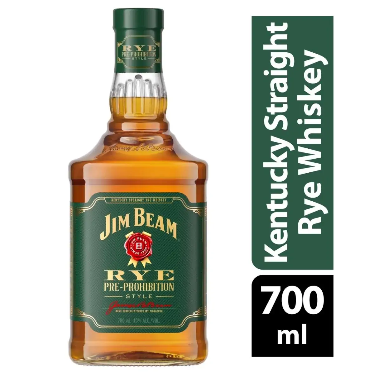 Whiskey Americano JIM BEAM RYE Garrafa 700ml