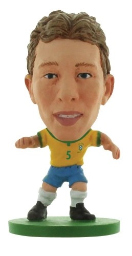 Soccerstarz Brazil Lucas Leiva Home Kit Toy Football Figures Figurines Souvenir