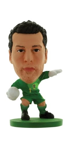 Soccerstarz Brazil Julio Cesar Home Kit Toy Football Figures Figurines Souvenir