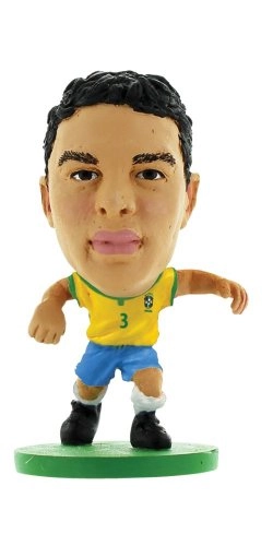 Soccerstarz Brazil Thiago Silva Home Kit Toy Football Figures Figurines Souvenir