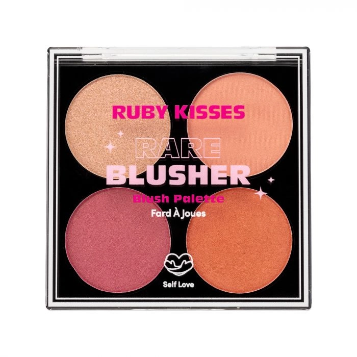 Paleta De Blush Kiss Cintilante Rare Blush Rk By Kiss 8g