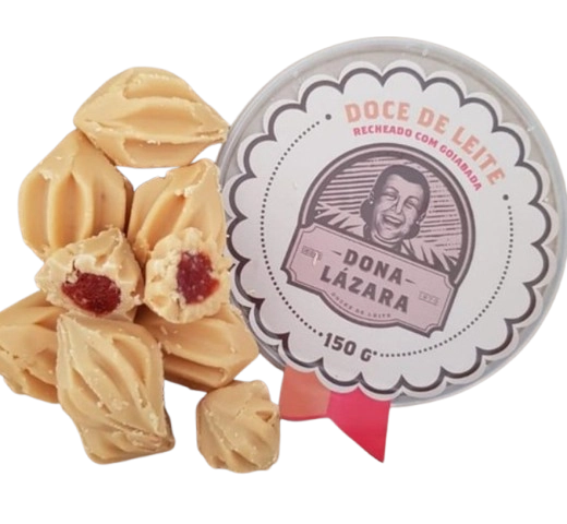 Doce Pingo De Doce De Leite Com Goiabada Dona Lazara Pacote 150g
