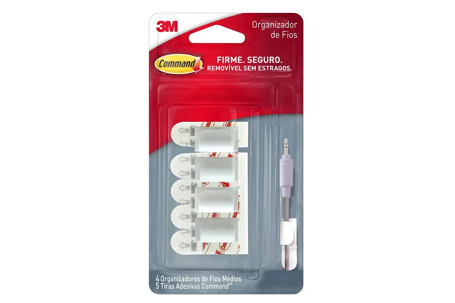 Suporte P/fios Command Scotch Branco