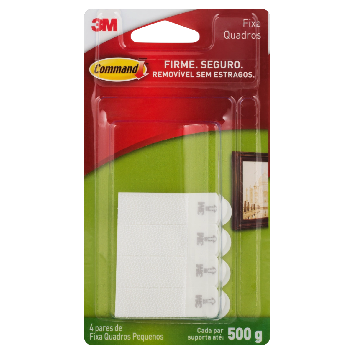 Fixa Quadros Adesivo Command Pequeno ATE 500G 4 Unidades 3M