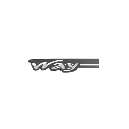 Emblema da Porta Traseira (Way) FIAT UNO 4 Portas Lado Direito - FIAT 51870079