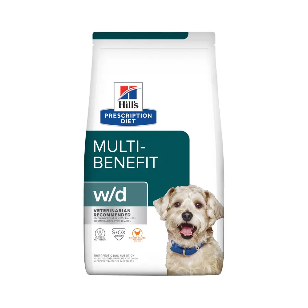 Ração Hills Prescription Diet W/d Controle Do Peso E Glicêmico Para Cães Adultos Diabéticos