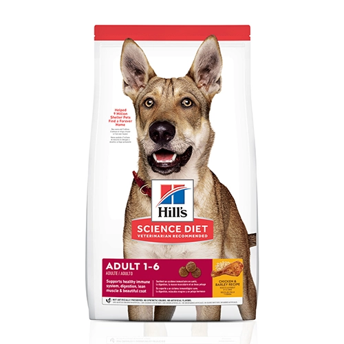 Hills Pet Nutrition Science Diet Dry Dog Food, Adult, Chicken Barley Recipe, 15 Lb. Bag
