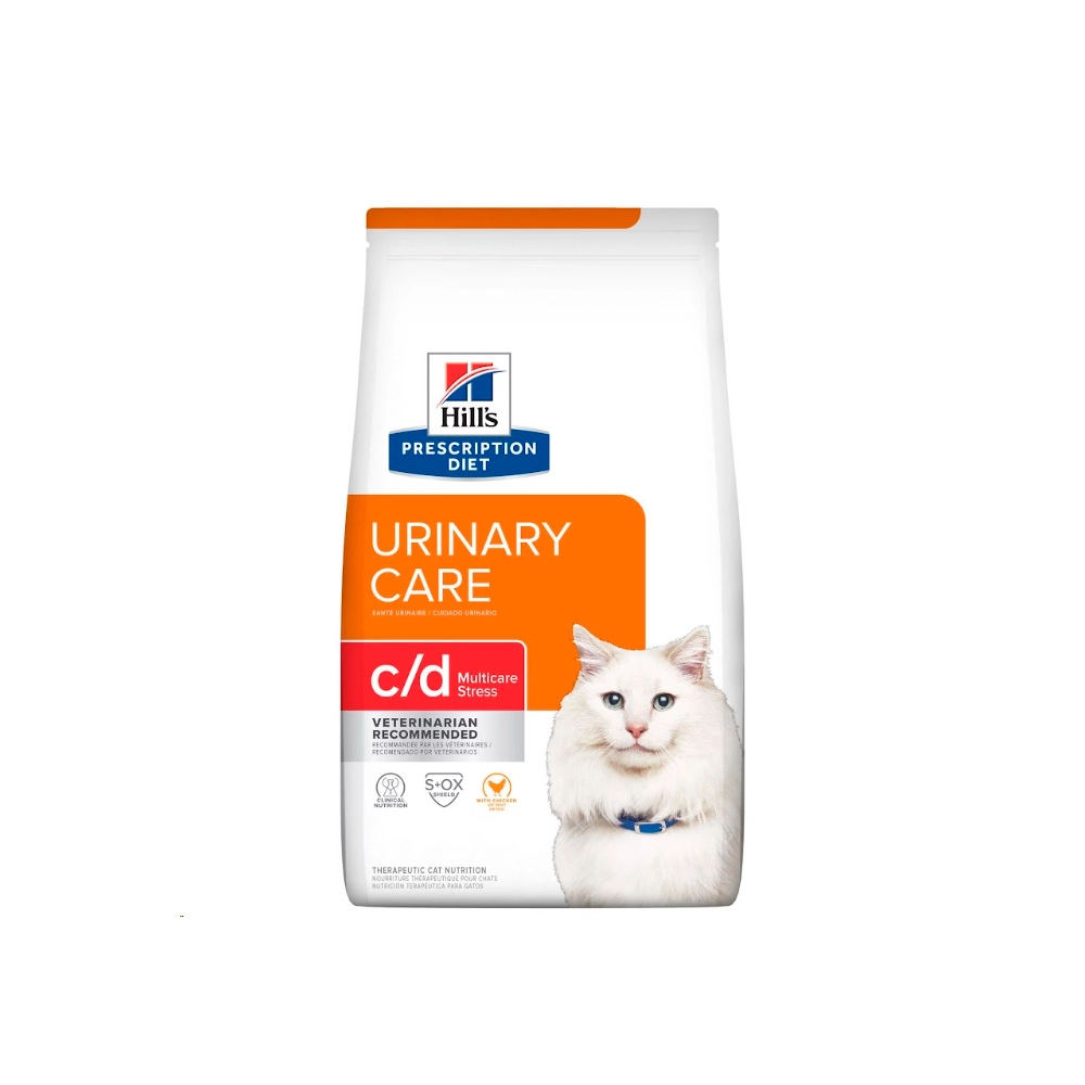 Ração Seca Hills Prescription Diet C/d Multicare Stress Cuidado Urinário Para Gatos Adultos 3.85 K