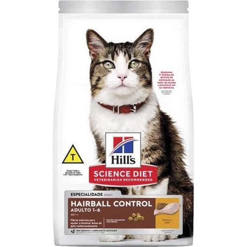 Ração Seca Science Diet Para Gatos Adultos Controle De Bolas De Pelo 3kg