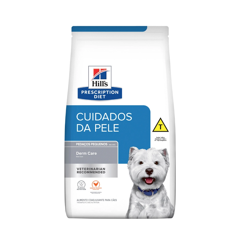 Ração Seca Hills Prescription Diet Pedaços Pequenos Cuidados Com A Pele Para Cães Adultos 7.5 Kg