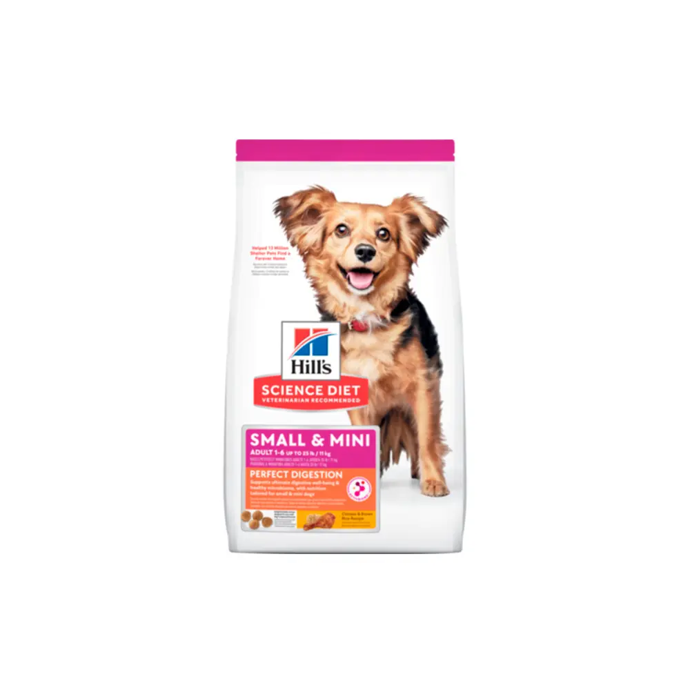 Hills Science Diet Perfect Digestion, Adult 1 6, Small Mini Breeds Digestive Support, Dry Dog Food,