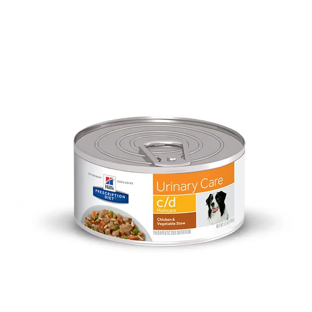 Ração úmida Hills Prescription Diet C/d Cuidado Urinário Para Cães Adultos 156g