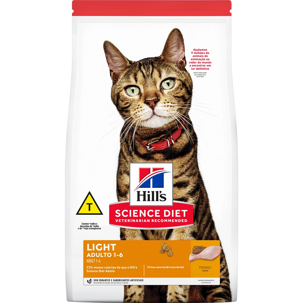 Ração Seca Science Diet Para Gatos Adultos Light 3kg