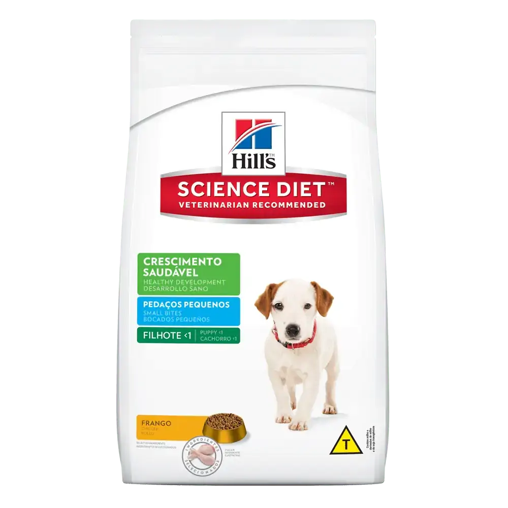 Filhote De Cão Crescimento Saudável Pedaços Pequenos 3kg Hill S