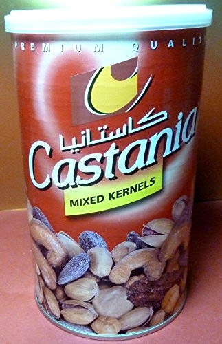 Castania Gourmet Nuts From Lebanon,mixed Kernels,500g,containing Almonds , Pistachios , Cashews , Pe