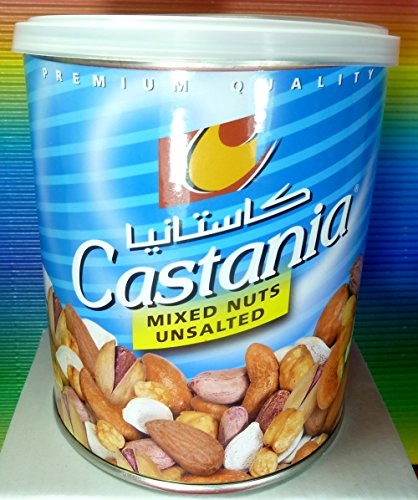 Castania Gourmet Nuts From Lebanon, Mixed Nuts Unsalted ,454g, Containing Almonds , Pistachios , Cas