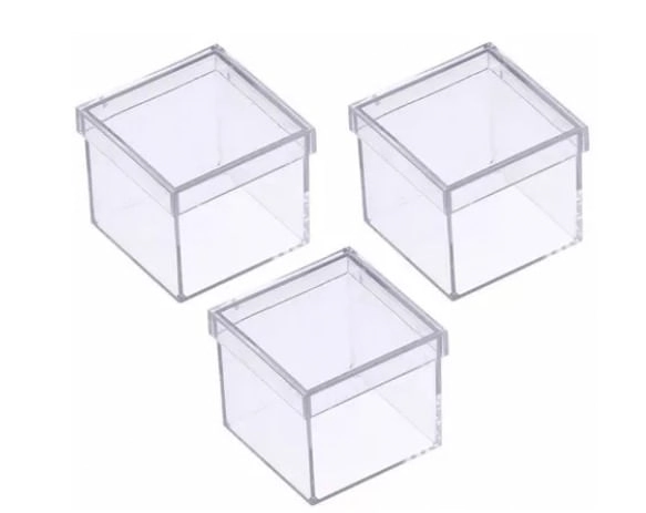 Caixinha Premium 4x4 Transparente C/10un