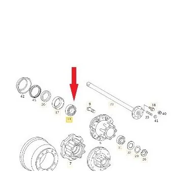 Rolamento de Roda Traseira Externa - TIMKEN 33116TKN