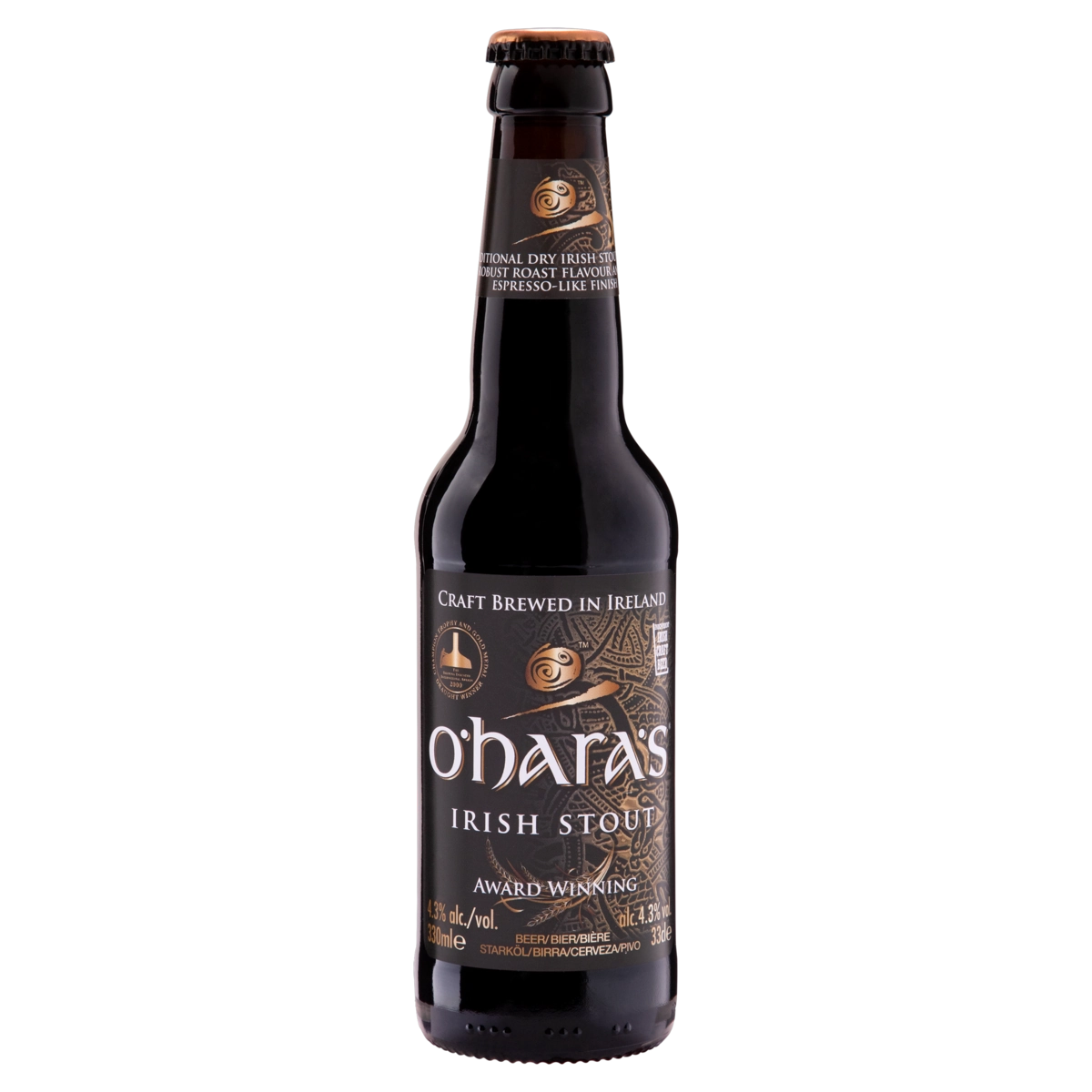 Cerveja Irish Stout Oharas Garrafa 330ml