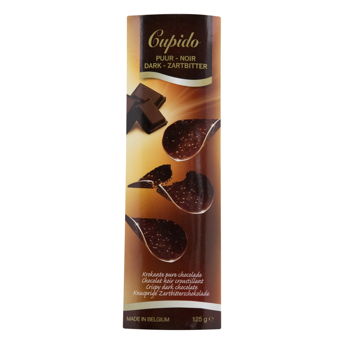 Folhas De Chocolate Belga Ao Leite Cupido Caixa 125g