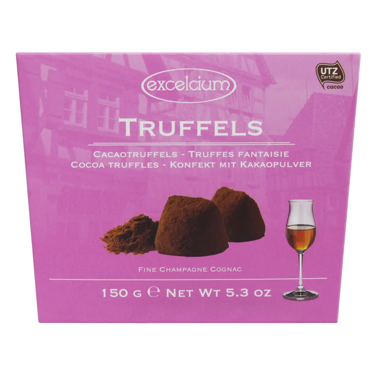 Trufa De Chocolate Ao Leite Champagne Excelcium Caixa 150g