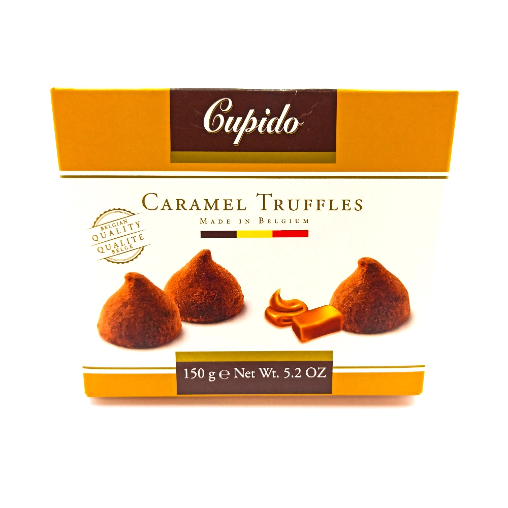 Trufa De Chocolate Belga Ao Leite Caramelo Cupido Caixa 150g