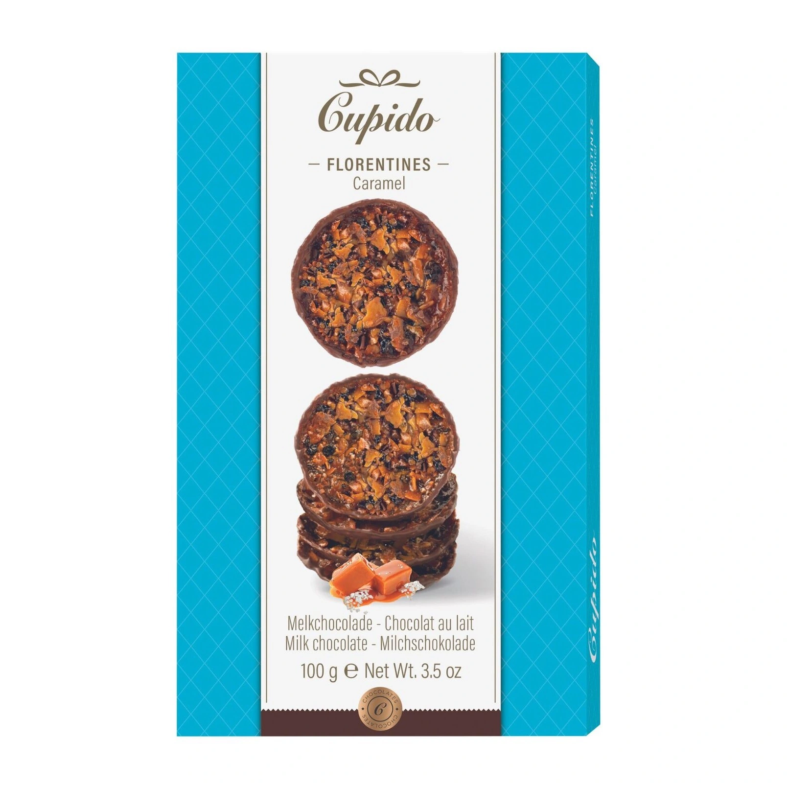 Chocolate De Leite De Caramelo Florentinos Cupido 100g