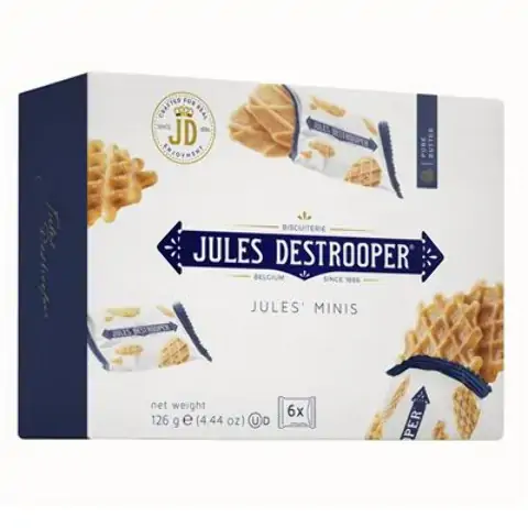 Biscoito Jules Minis Jules Destrooper Caixa 126g 6 Unidades