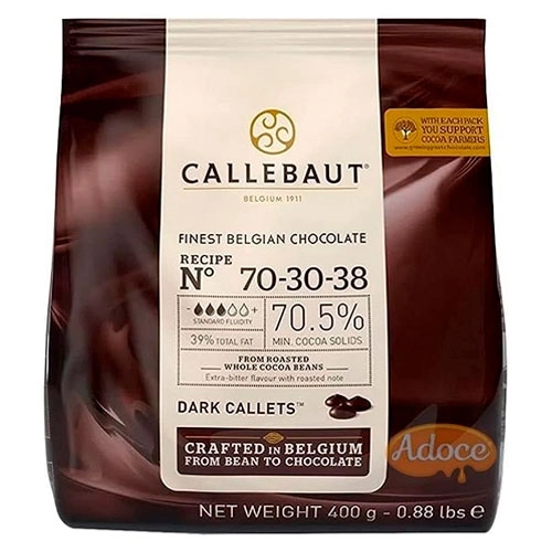 Choc Amargo Callebau 70,5 Cac Got 400g